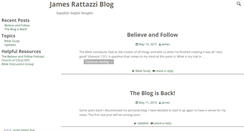 Desktop Screenshot of blog.jamesrattazzi.com